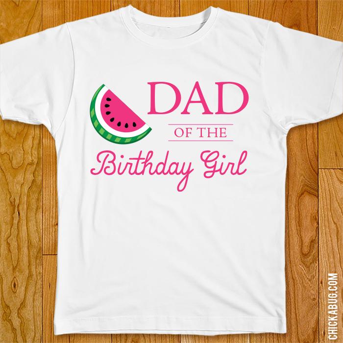 Pink Watermelon Birthday Family Iron-On