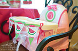 Pink Watermelon Party Banner (INSTANT DOWNLOAD)