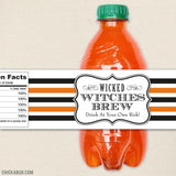 "Witches Brew" Halloween Drink Labels