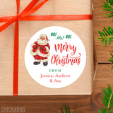 Vintage Ho! Ho! Ho! Santa Christmas Gift Labels